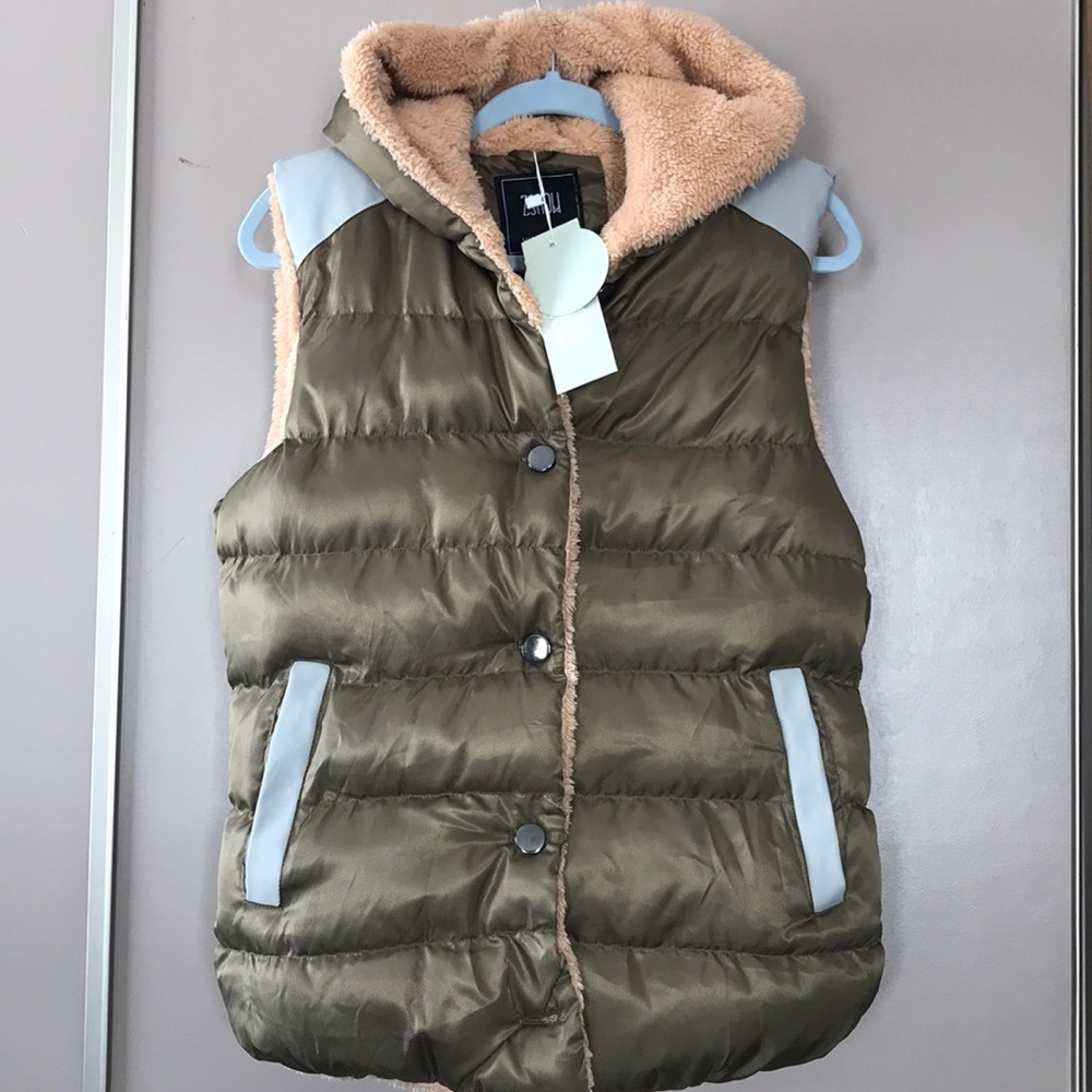 Olive Puffer Vest